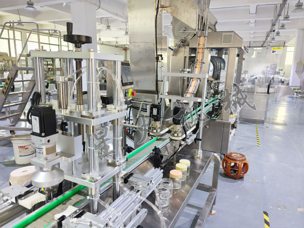 四川星火多头香菇酱灌装机生产线